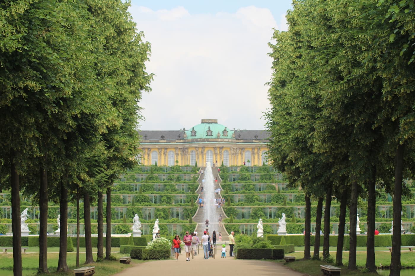 Sanssouci Palace vineyard terraces and park